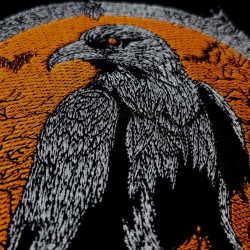 Haunted Raven And Pumpkins Frame