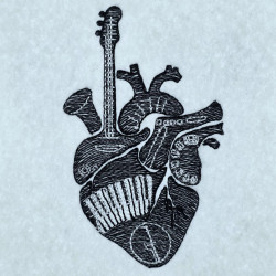 Heart Made Of Musical Instruments