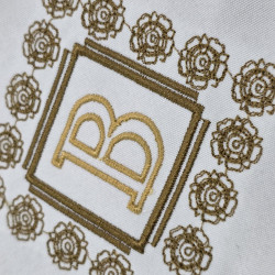 Heirloom Rose Frame Monogram Letter B