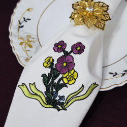 Heirloom Wild flower Napkin Corner