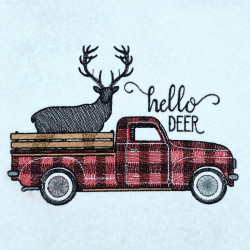 Hello Deer Christmas Truck
