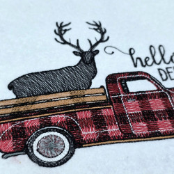 Hello Deer Christmas Truck