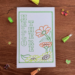 Hello There Sunflower Cardstock