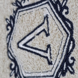 Hexagon Decorative Frame Monogram Letter V