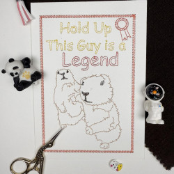 Hold Up This Guy Is A Legend Cardstock