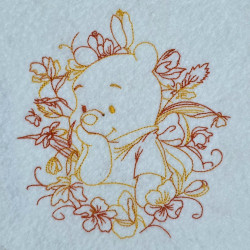 Honey Bear Flower Frame