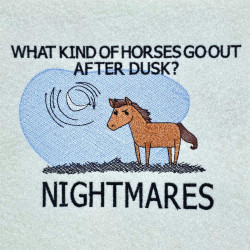 Horse A Nightmare Funny Pun