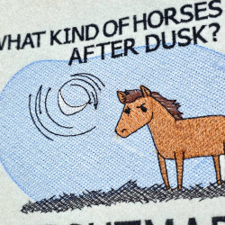 Horse A Nightmare Funny Pun