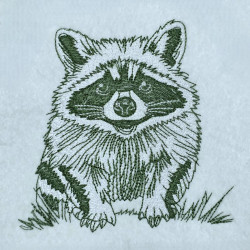 Hungry Woodland Raccoon