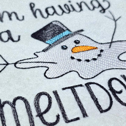 I m Having a Meltdown Funny Snowman Quote