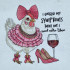 I Need More Wine Stylish Chicken Quote