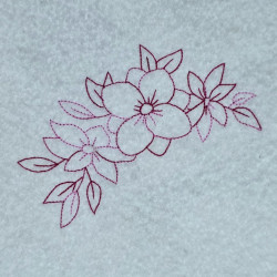 Jasmine Wreath Line Art