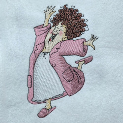 Joyful Prancing Woman