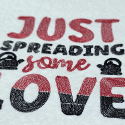 Just Spreading Some Love Kitchen Quote