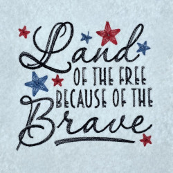 Land Of The Brave Patriotic Quote