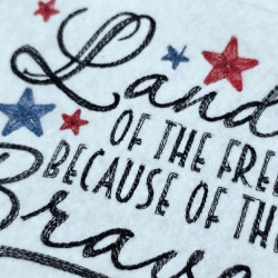Land Of The Brave Patriotic Quote