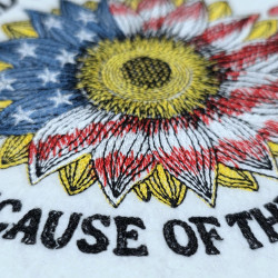 Land Of The Free Sunflower Quote
