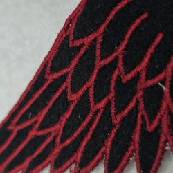 Layered Feather Shoe Wing