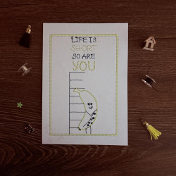 Life Is Short So Are You Cardstock