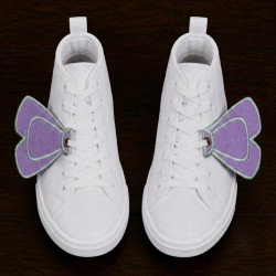 Lilac Bow ITH Shoe Wing