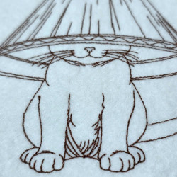 Little Cat With Lamp Shade