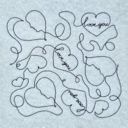 Love Hearts Quilting Pattern
