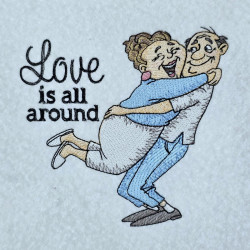 Love Is All Around Couple Quote
