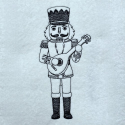 Mandolin Nutcracker Line Art