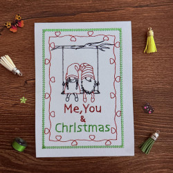 Me You And Christmas Gnome Cardstock
