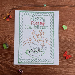 Merry Christmas Heart Hands Cardstock