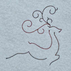 Minimal Line Art Deer