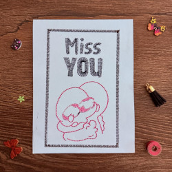 Miss You Hug Cardstock
