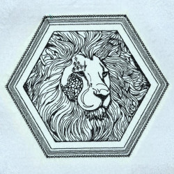 Modern Lion Portrait