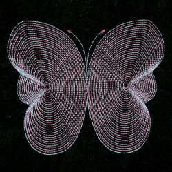 Modern Pink Blending Butterfly