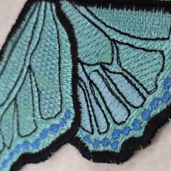 Morpho Butterfly ITH Shoe Wing