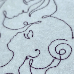 Mother And Baby Bond Line Art