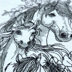 Mother And Floral Horse