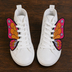 Multicolor Butterfly ITH Shoe Wing