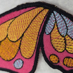 Multicolor Butterfly ITH Shoe Wing