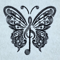Musical Note Butterfly