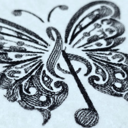 Musical Note Butterfly