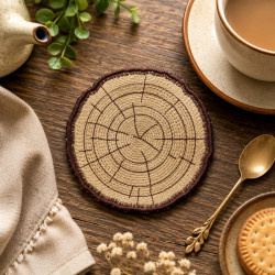 Natural Tree Ring ITH Coaster