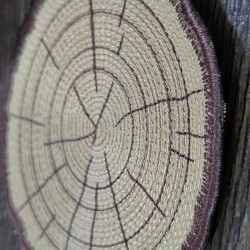 Natural Tree Ring ITH Coaster
