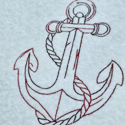 Nautical Anchor Line Art