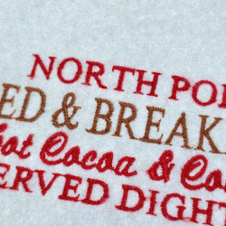 North Pole Bed And Breakfast Christmas Quote