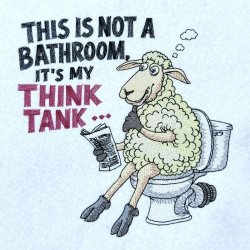 Not a Bathroom But My Think Tank Toilet Quote