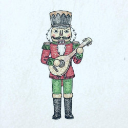 Nutcracker Musician With Mandolin