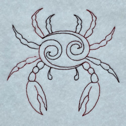 Ocean Crab Line Art