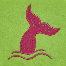 Ocean Mermaid Applique FSA