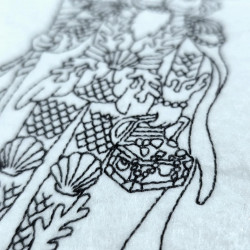 Ocean Pirate Nutcracker Line Art